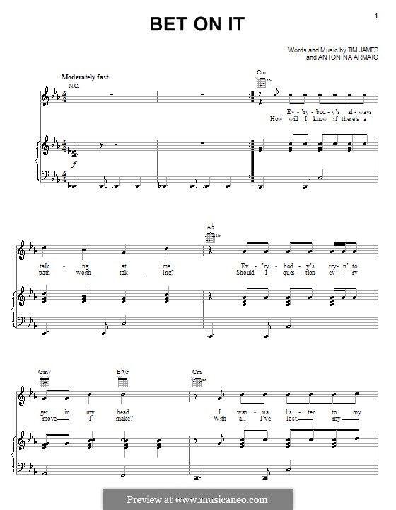 Bet On It High School Musical 2 By A Armato T James On MusicaNeo