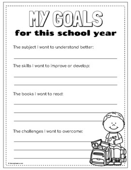 Bilingual Back to School Goal Worksheets By MommyMaestra TpT