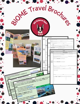 Biomes Travel Brochure Project Middle School Notes Presentation Included