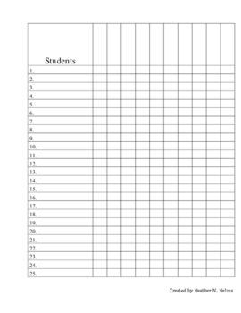 Blank Recording Sheet Recording Sheets School Study Ideas Teacher Data