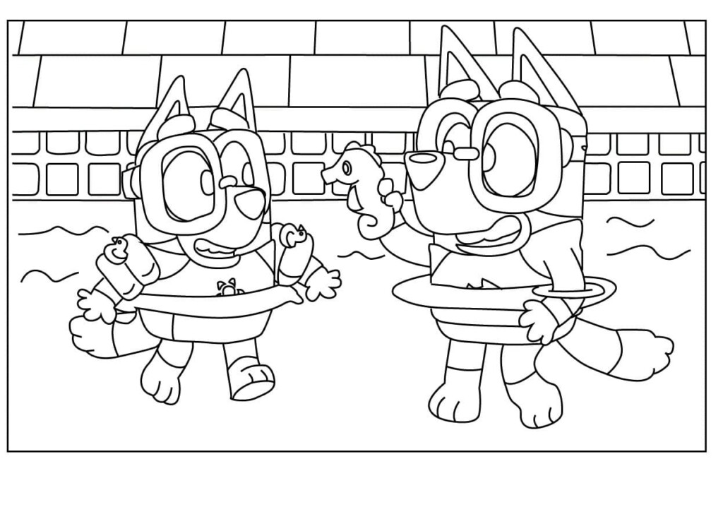 Bluey Coloring Pages Free Bluey Coloring Pages Book For 