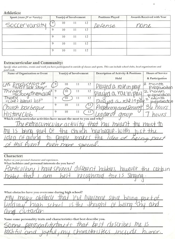 Brag Sheet Michelle Bautista