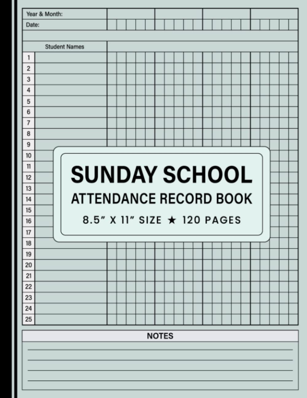 Buy Sunday School Attendance Record Book Sunday School Attendance