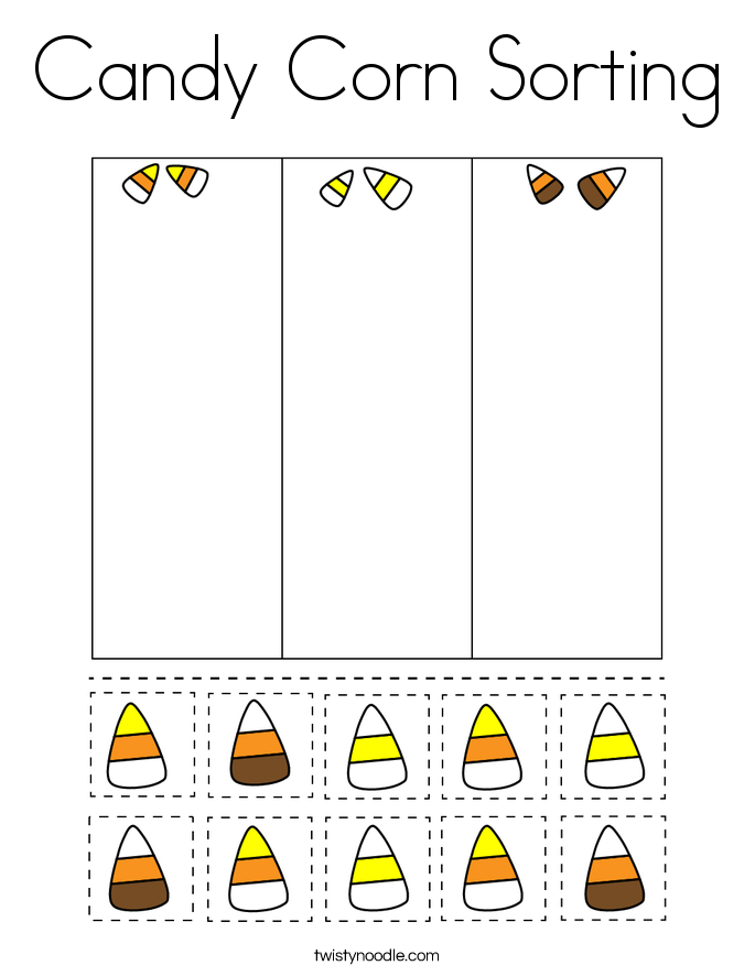 Candy Corn Graphing Worksheets