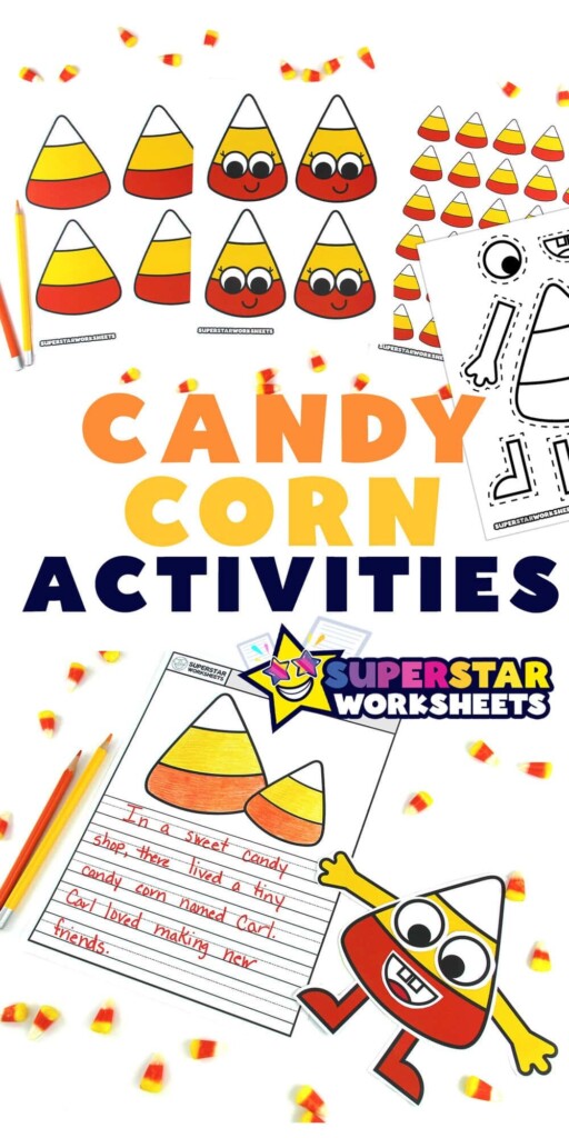 Candy Corn Template Superstar Worksheets