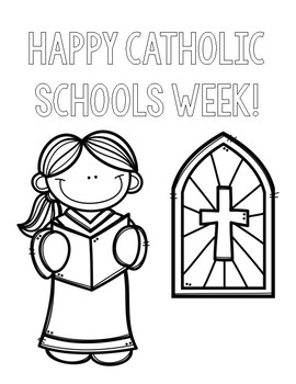 Catholic Schools Week Coloring Pages By Countless Smart Cookies TpT