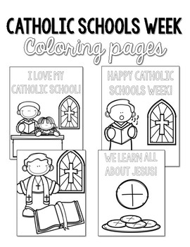 Catholic Schools Week Coloring Pages By Countless Smart Cookies TpT