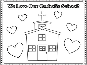 Catholic Schools Week Coloring Pages By Miss P 39 s PreK Pups TpT