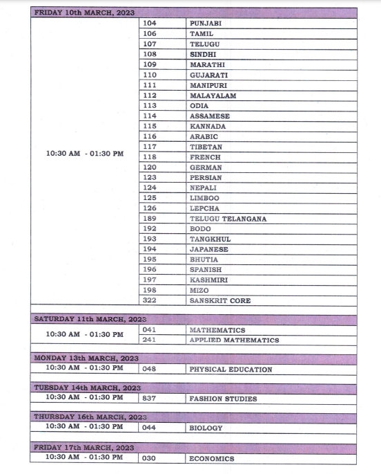 Cbse Date Sheet 2025 Download Berna Trudey
