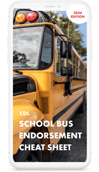 CDL Endorsement S School Bus Cheat Sheet DMVCheatSheets