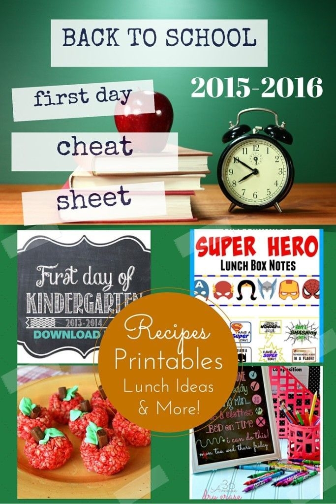 Check Out This Back To School Cheat Sheet For A Collection Of Great 