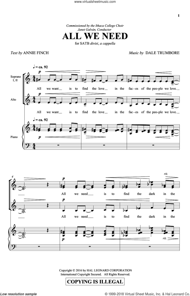 Choir Sheets