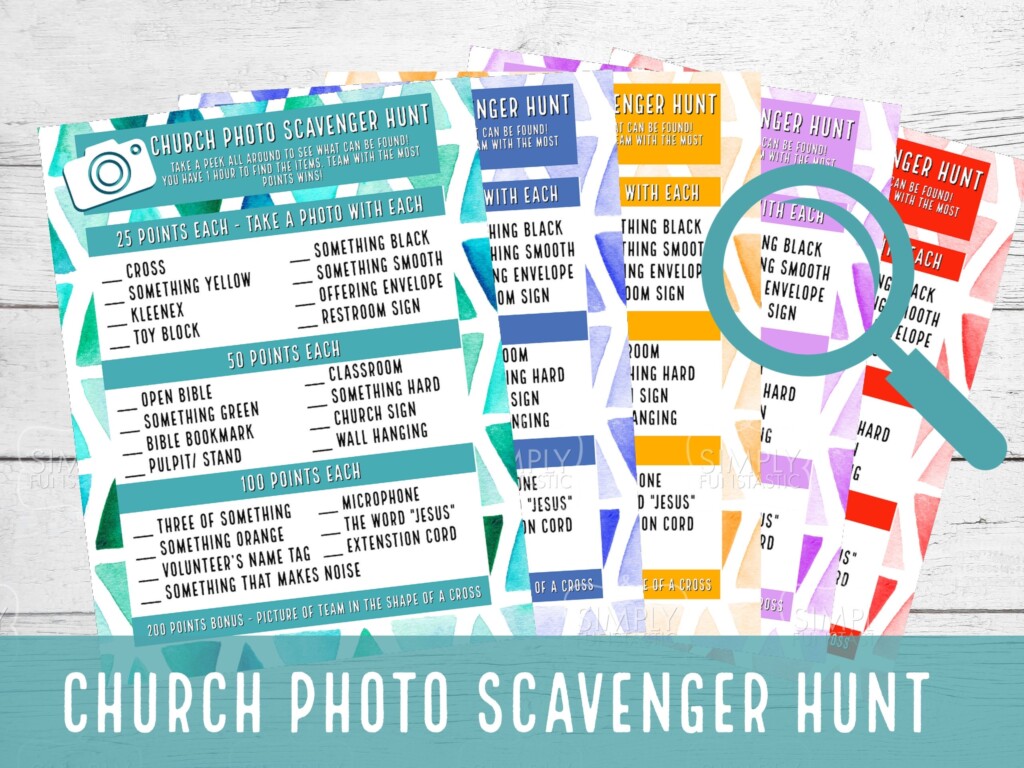 Church Scavenger Hunt Printable