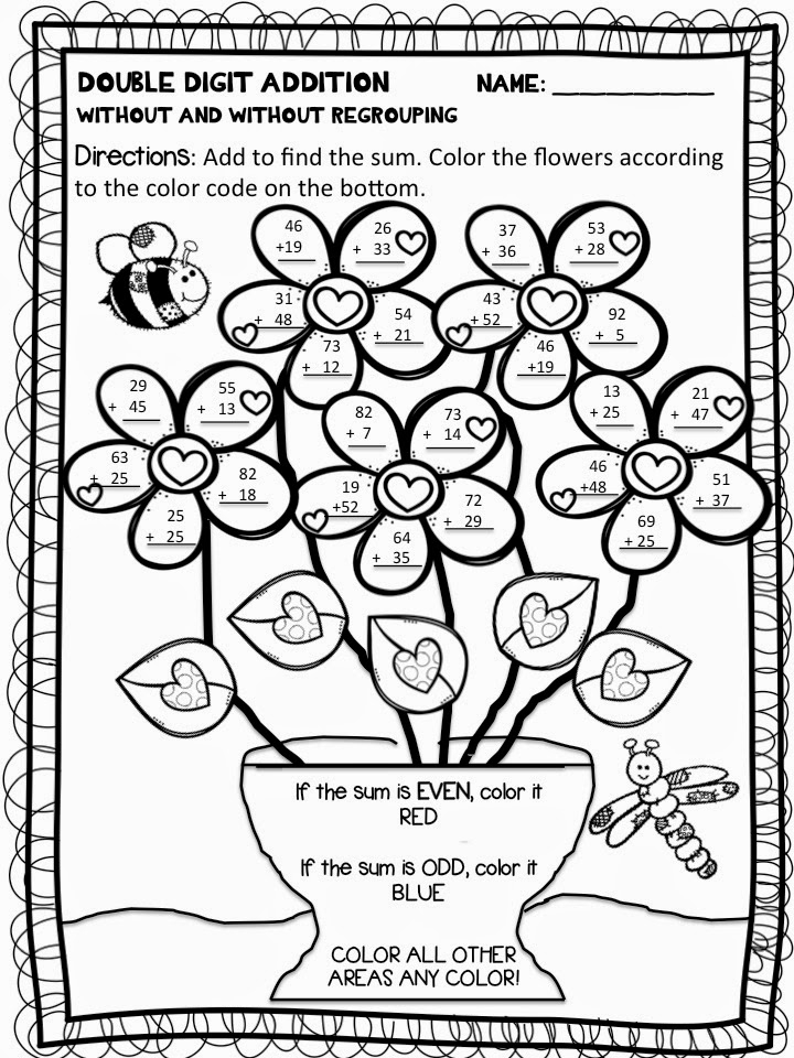 Color By Number Addition Printable We Have Chosen The Best Addition 