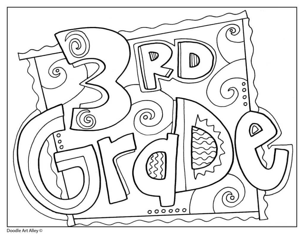 Coloring Pages For 3rd Grade