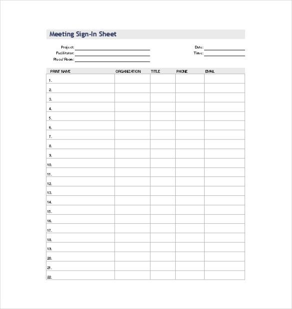 Daily Call Sheets Template