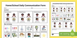 Daily Home School Communication Sheet Primary teacher Made 