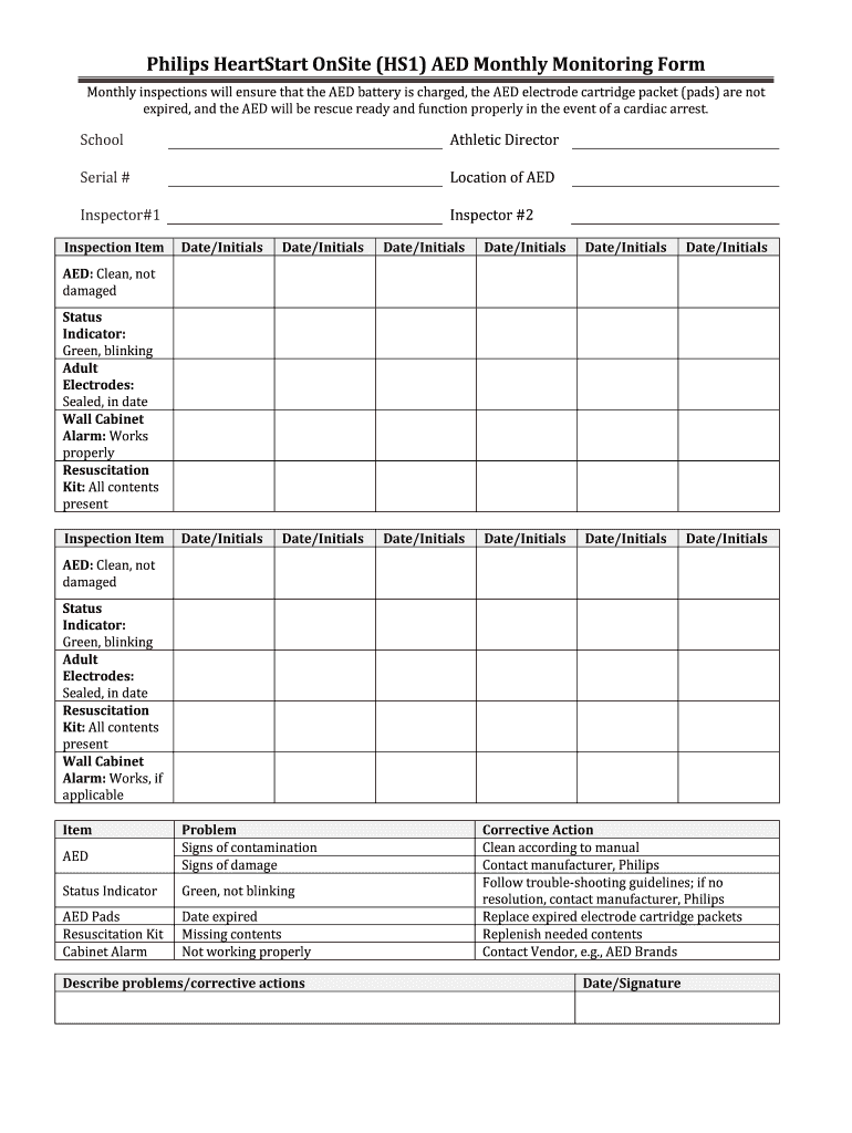 Defibrillator Sign Printable Complete With Ease AirSlate SignNow