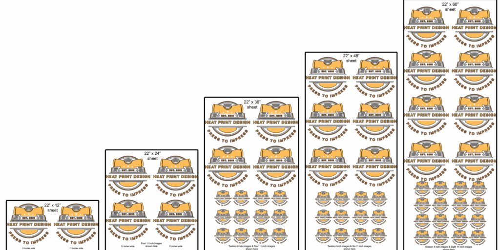 DTF TRANSFERS 22 quot Wide Gang Sheets Custom DTF Transfers
