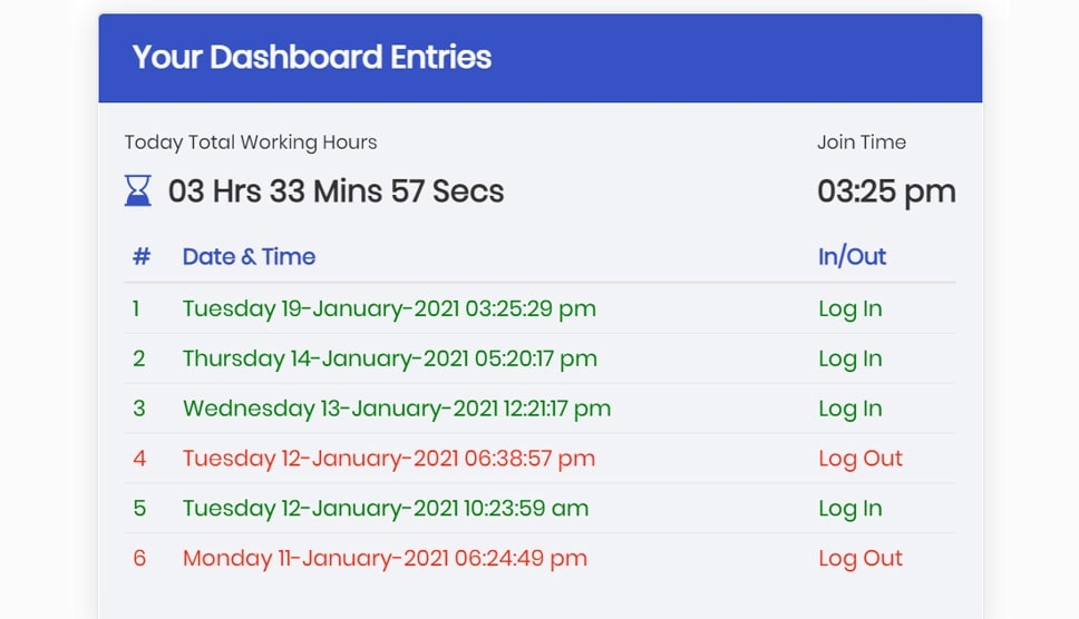 Electronic Timesheet Software Employee Activity Management System 