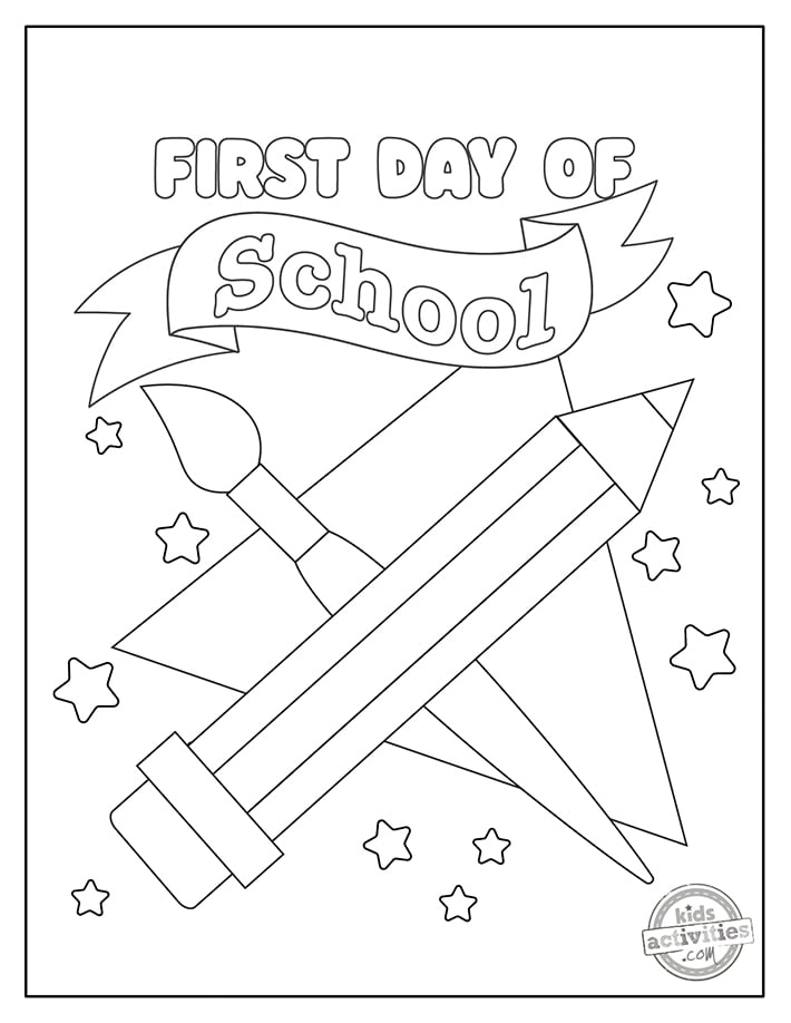 Exciting First Day Of School Coloring Pages Kids Activities Blog