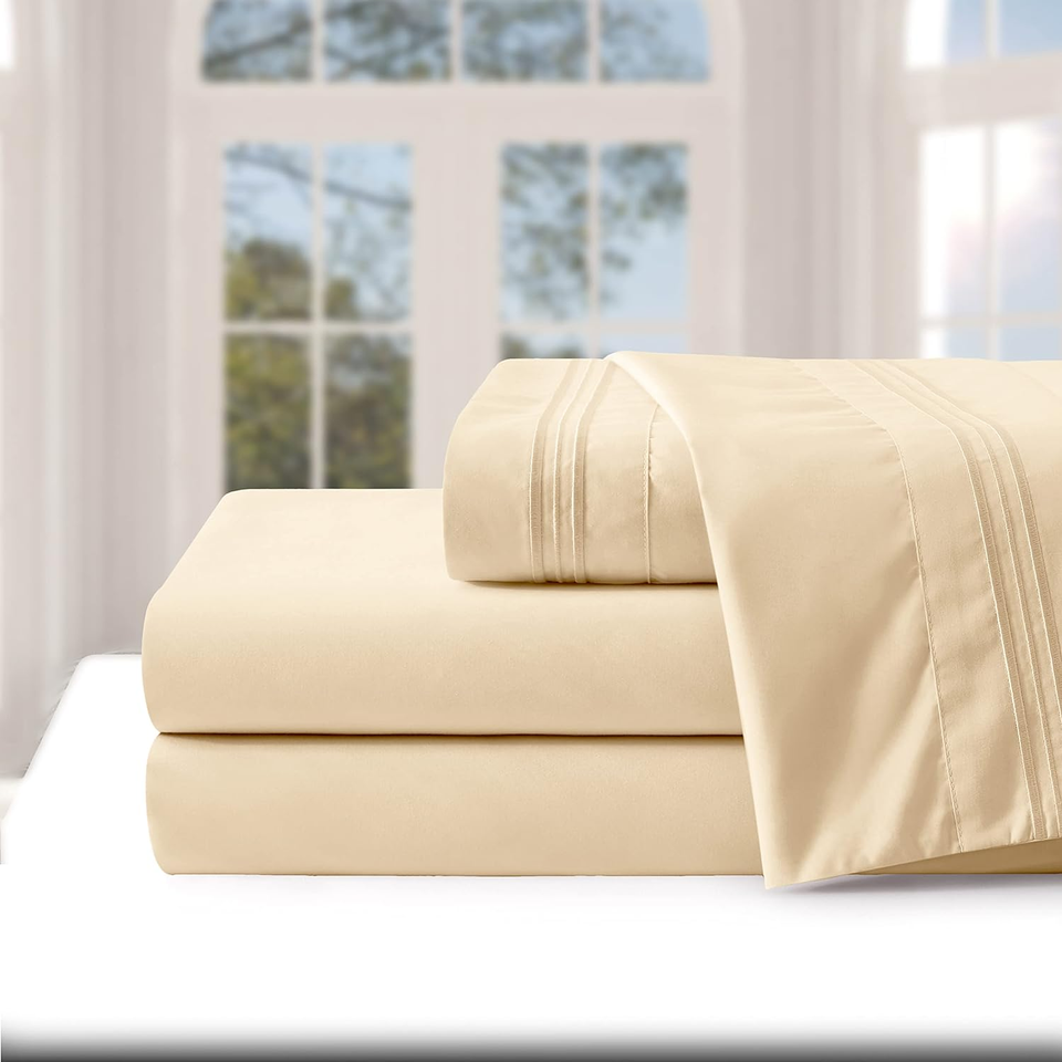 Extra Deep Pocket Queen Sheet Sets Hotel Luxury 1800 Thread Count 