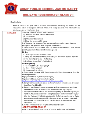 Fillable Online Army Public School Jammu Cantt J K Fax Email Print 