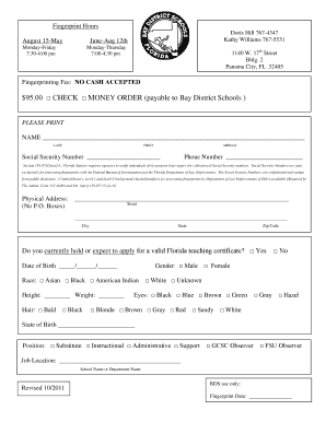 Fillable Online Gulfcoast 95 00 CHECK MONEY ORDER payable To Bay