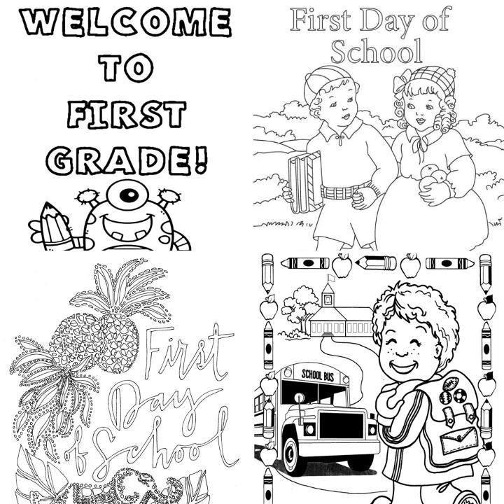 First Day Of School Coloring Page 2Nd Grade At Tanjaxxonblog Blog