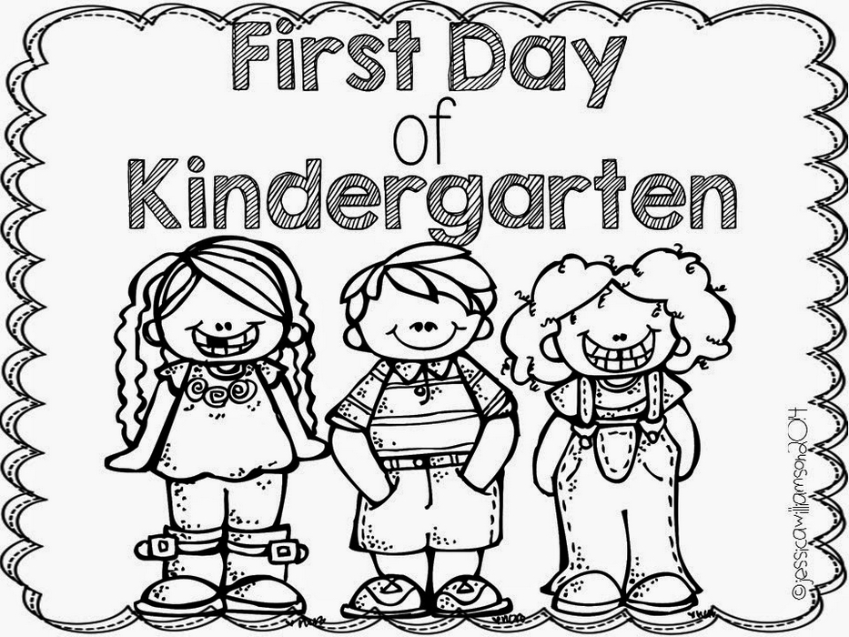 First Day Of School Coloring Sheet Kindergarten