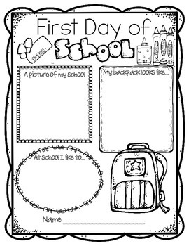 First Day Of School FREEBIE By Miss Hellen 39 s Hippos TpT
