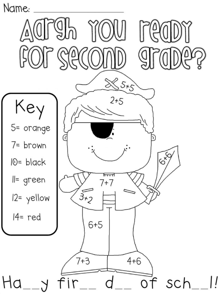 First Day Of Second Grade Coloring Page Free Generation Genius Is 