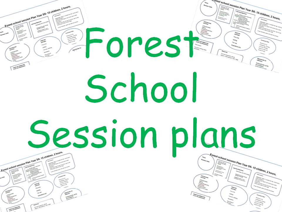 Forest School Lesson Session Plans Teaching Resources