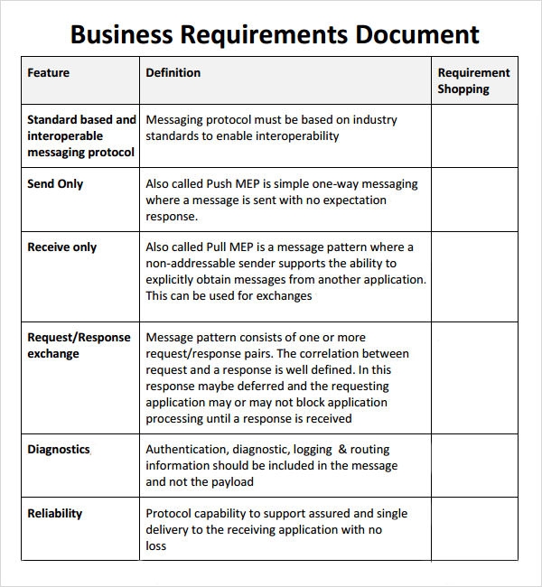 FREE 11 Business Requirements Document Templates In PDF MS Word