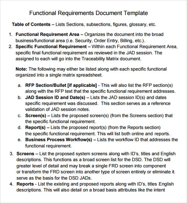 FREE 11 Business Requirements Document Templates In PDF MS Word