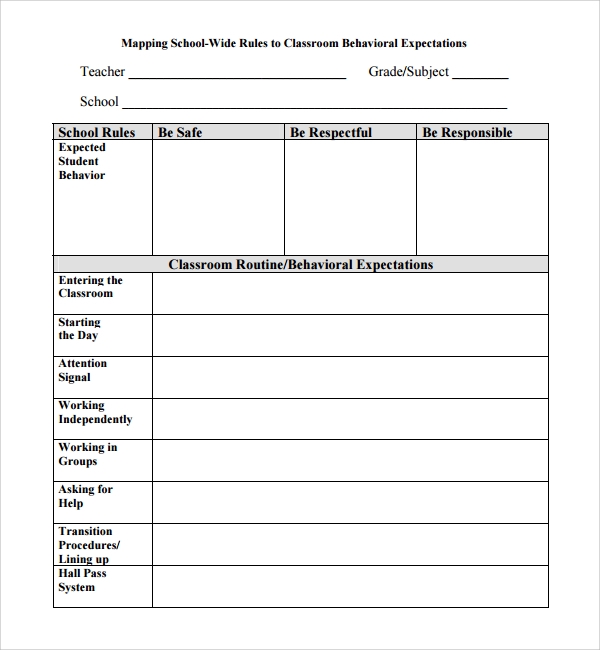 FREE 17 Sample Classroom Management Plan Templates In PDF MS Word