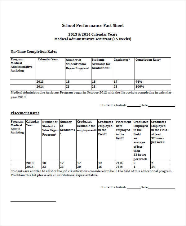 FREE 37 Sample Fact Sheet Templates In PDF MS Word Pages