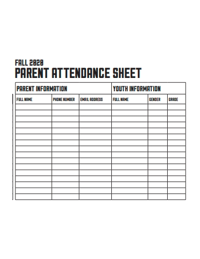 FREE 50 Attendance Sheet Samples In PDF MS Word