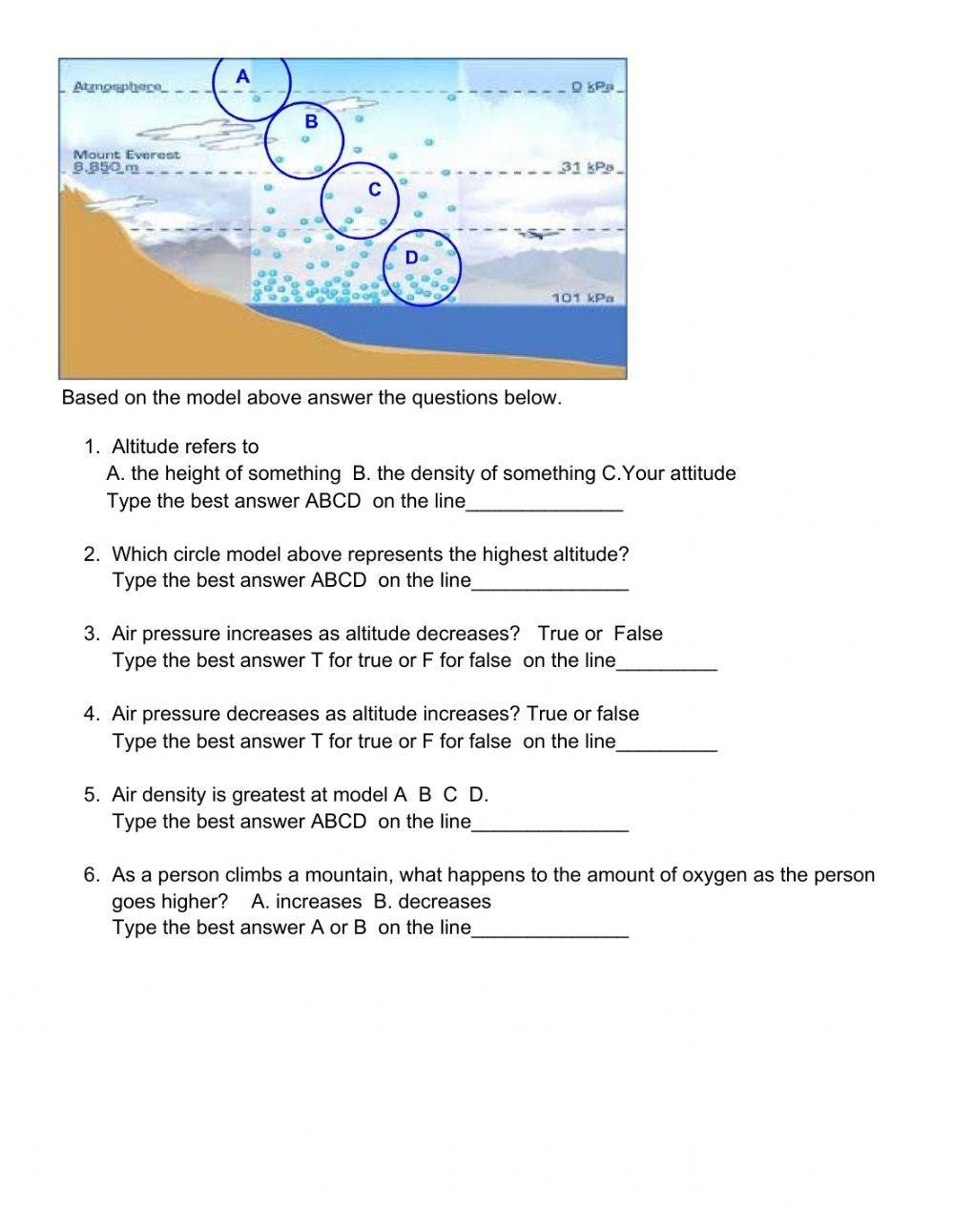 Free Air Pressure Worksheet Middle School Download Free Air Pressure