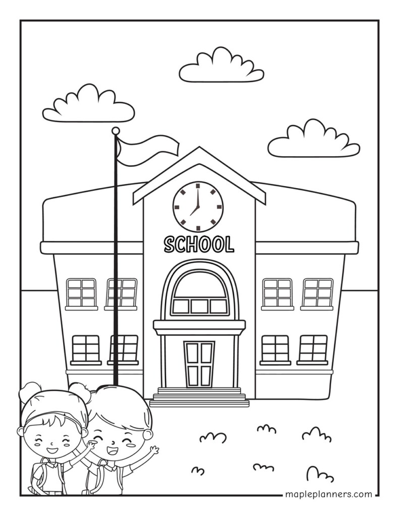 Free Back To School Coloring Pages For Kids