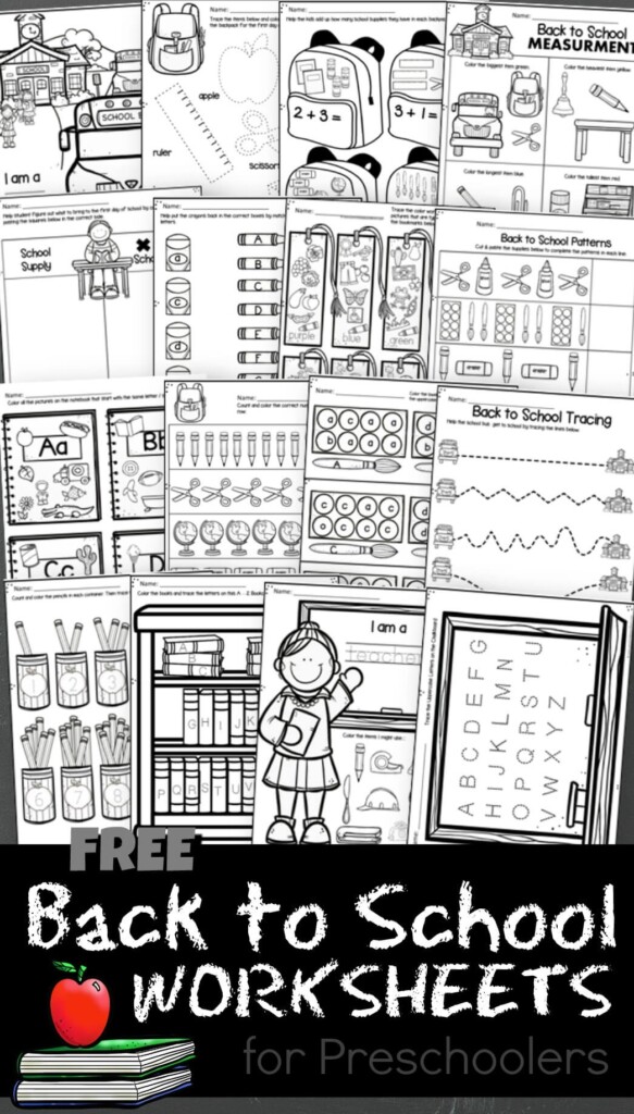 FREE Back To School Worksheets