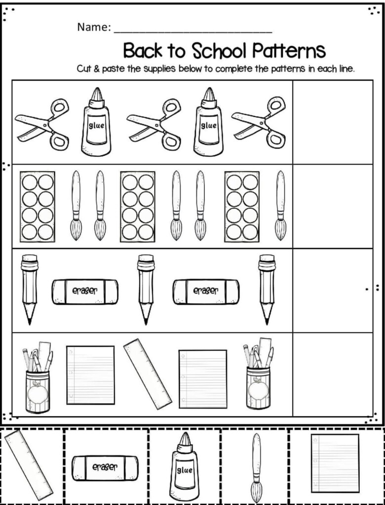 FREE Back To School Worksheets