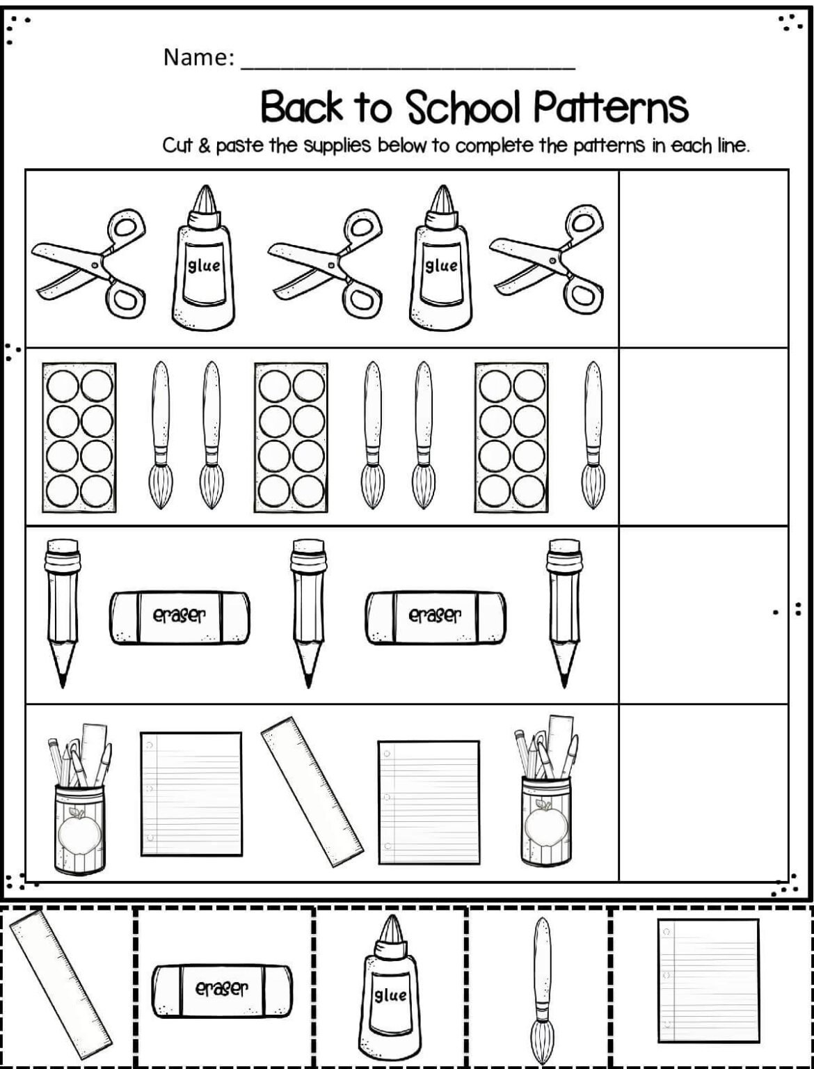 FREE Back To School Worksheets