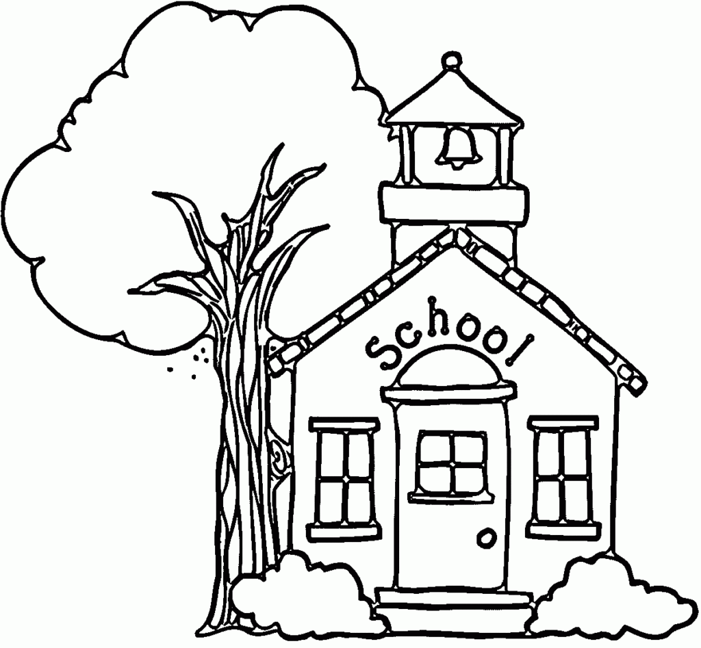 Free Coloring Page Of A School Building Download Free Coloring Page Of 