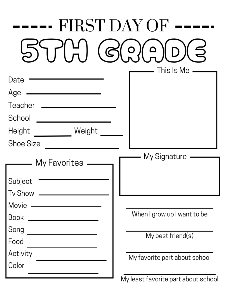 Free Fifth Grade School Worksheet Download Free Fifth Grade School 