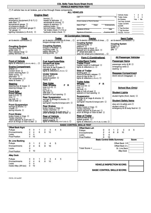 Free Printable Cdl Questions And Answers William T Saunders