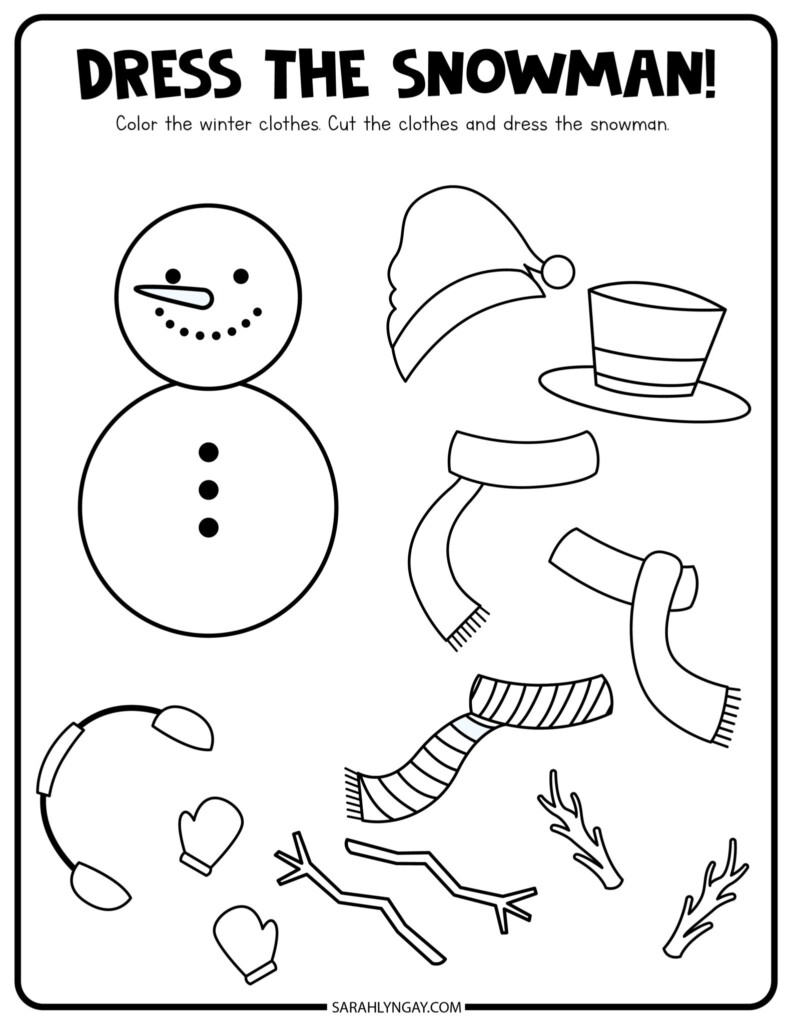 Free Winter Activity Set For Kids Printable Unit Sarah Lyn Gay