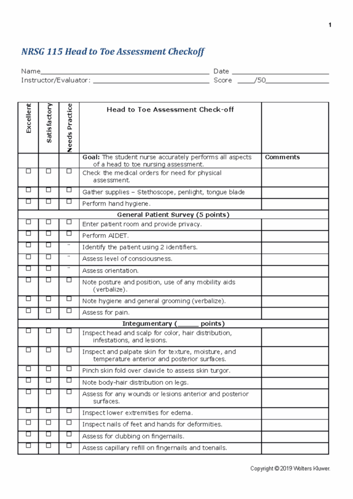 Head To Toe Checkoff ASN Copy NRSG 115 Head To Toe Assessment 