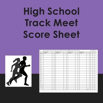 High School Track Meet Score Sheet By Master Mathematics TPT