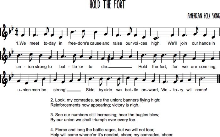 Hold The Fort Beth 39 s Notes